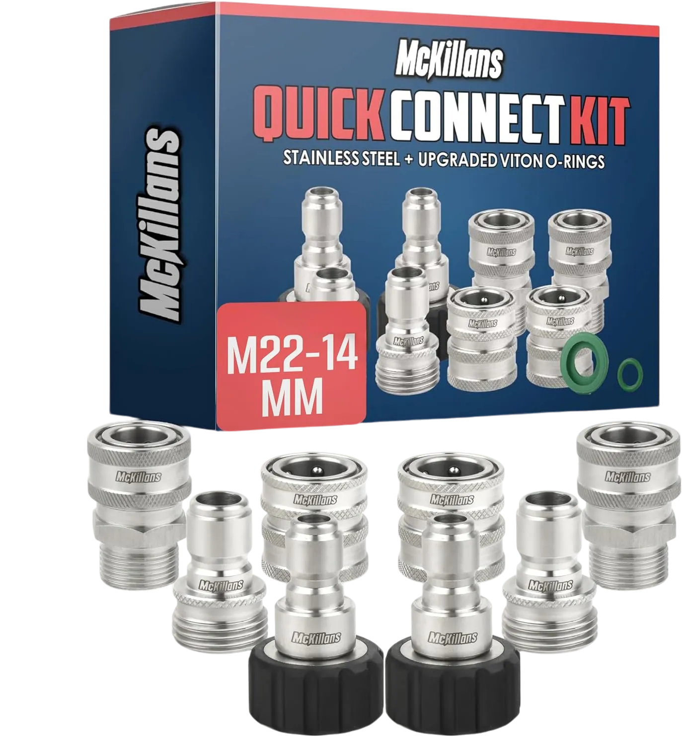 McKillansÂ® M22-14mm Pressure Washer Quick Connect Kit